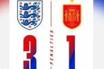 卫冕女足欧洲杯！英格兰1-1点球3-1西班牙 邦马蒂失点凯莉制胜罚